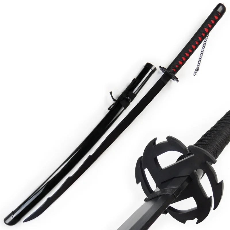 40inch Anime Bleach Katana Wooden Ninja Knife Aizen Ichigo Cosplay Sword Real Size Japanese Katana Original Samurai Sabre Gift