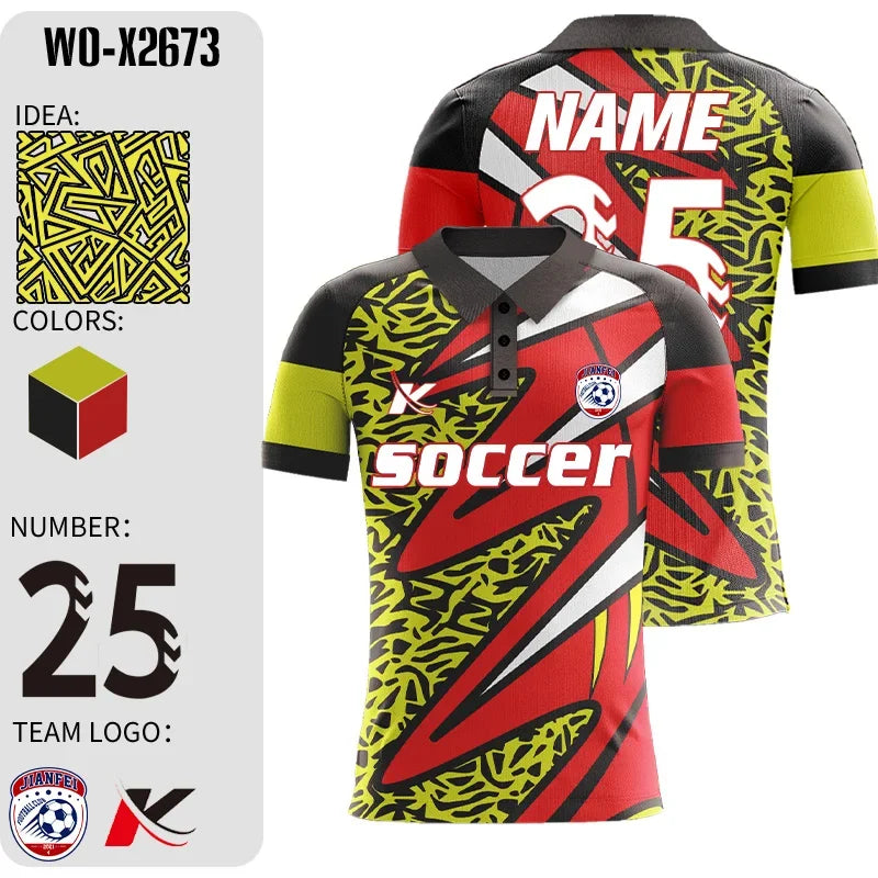 Personalized Sublimation Custom Plus Big Size Soccer Uniforms Football Jerseys Teams Stitched Mens Sets With Embroidered Logo