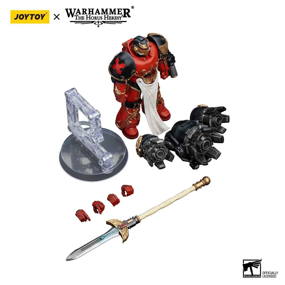 JOYTOY Warhammer 40k 1/18 Action Figures Anime 12.1cm Blood Angels Dawnbreaker Cohort Dawnbreaker Champion