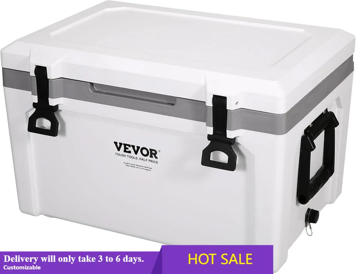 Ultra-Light Hard Cooler, Ice Retention Cooler with Heavy Duty Handle, Ice Chest Lunch Box for Camping, Travel, Outdoor