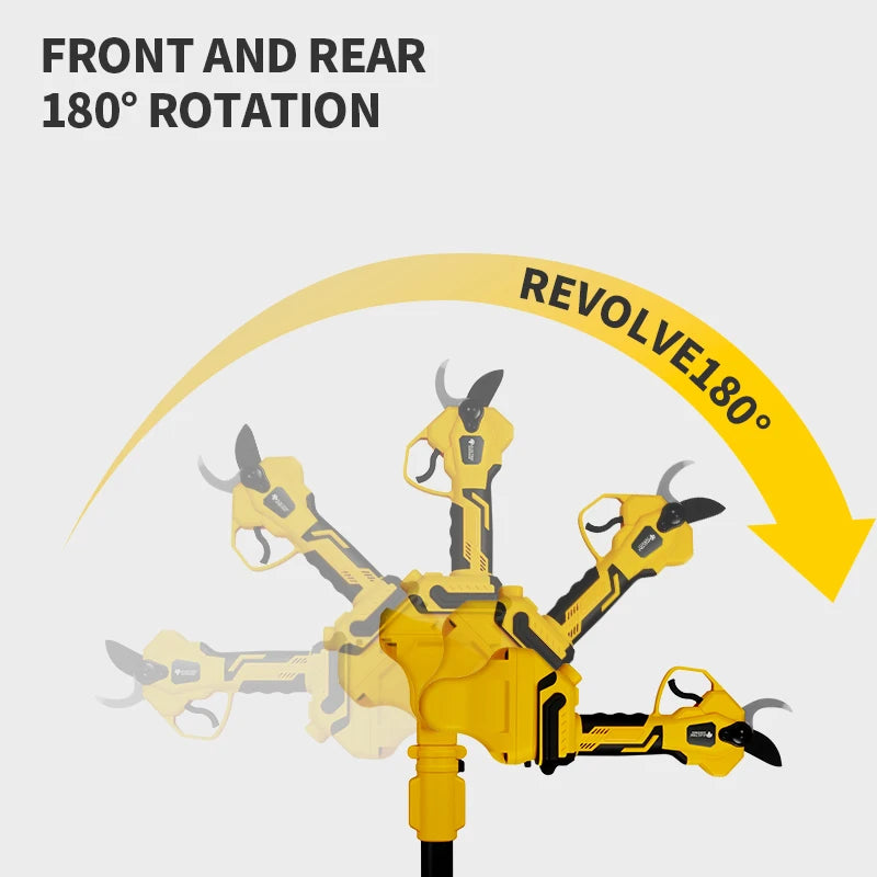 Brushless 6 Inch Electric Chainsaw Telescoping Pole Pruner High Branch Saw Garden Tree Pruning Tool For Dewalt 20V Battery Pin
