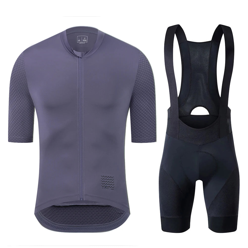YKYWBIKE Cycling Jersey Set classic MTB Cycling Bib Shorts Kit Reflective Custom Bike Clothes Bicycle Clothing Maillot