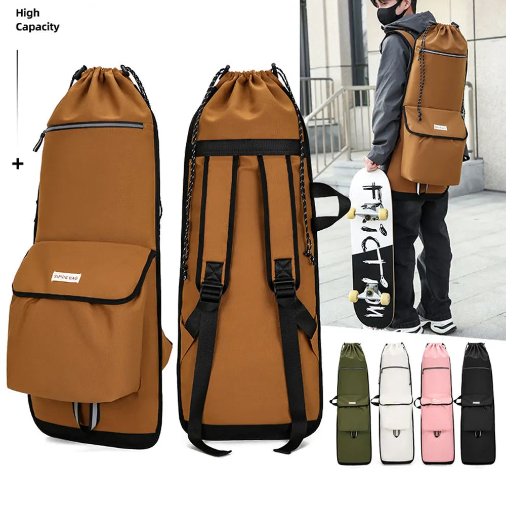 122CM 94CM 86CM Canvas Skateboard Bag Large Capacity Multifunctional Fishing Tackle Backpack Diving Fin Protective Bags AVA311