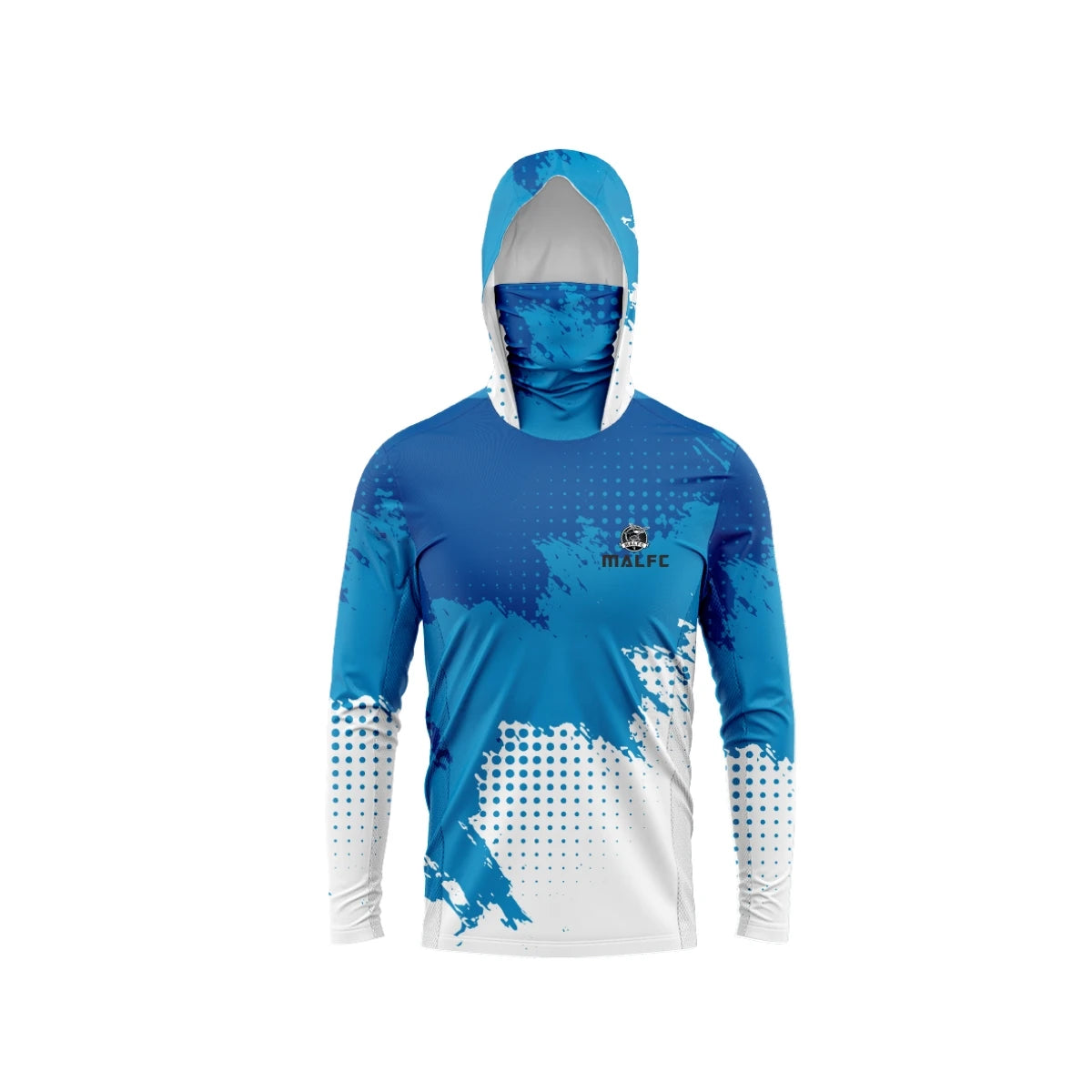MALFC Men Hood Fishing Shirt long sleeve fishing t shirt uv protection Fishing Apparel